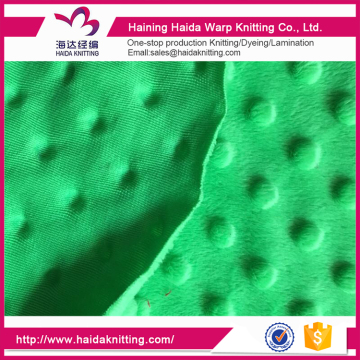 Shrink-Resistant Minky Fabric Knitted Minky Dot Fabric Fabric