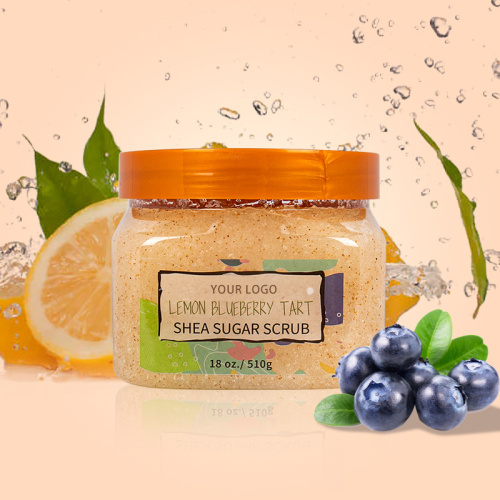 Natural Lemon Blueberry Tart Cream Shea Body Scrub