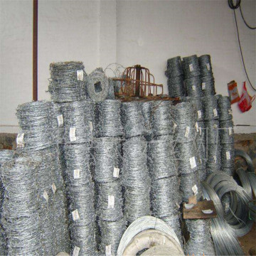 Galvanized coated barbed wire coil/barbed iron wire