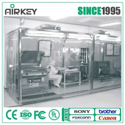 Class 1000 portable softwall clean room clean booth for refurbish mobile phone