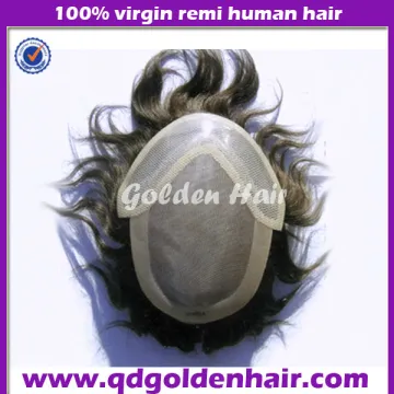 Golden Hair Wholesale 5A Soft Dread Mens Hair Piece