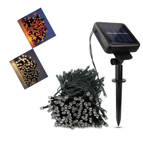 50/100/200 LEDs Warm White or Multi-Colour Solar-Powered Outdoor Christmas Garden Lights
