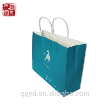 China direct manufacturer White kraft/craft paper bags for promotion, kraft paper bag for pantone