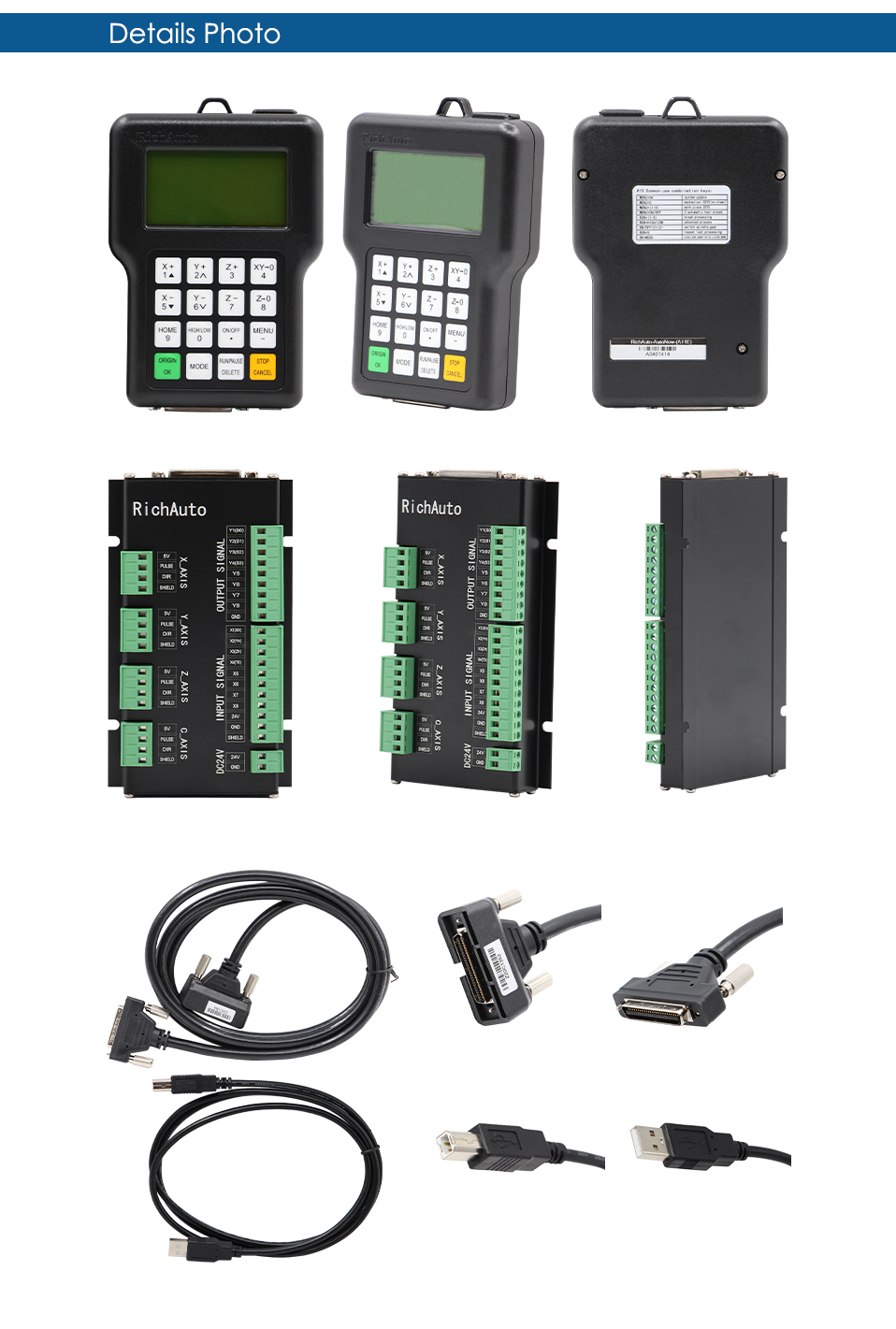 Three Axis Control Customization Dsp A11 Richauto 3 Axis Cnc Controller For Cnc Router ...