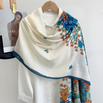 Autumn and Winter Shawl Scarf with Skirt - Cotton Linen Travel Scarf