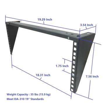 4U 19Inch wall mount organizer bracket