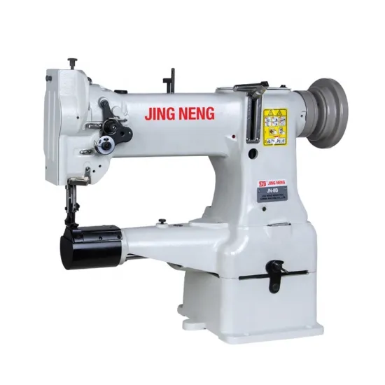 Industrial Sewing Machine with Cylinder Bed and Unison Feed for Leather Fabric