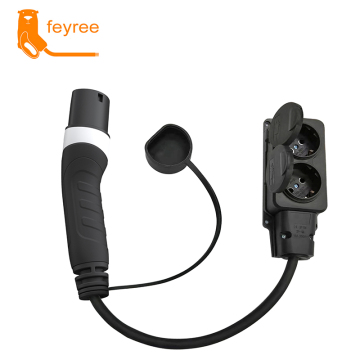 Portable Discharging Cable for Commercial EV Charging Station with Type 2 Plug and EU Socket