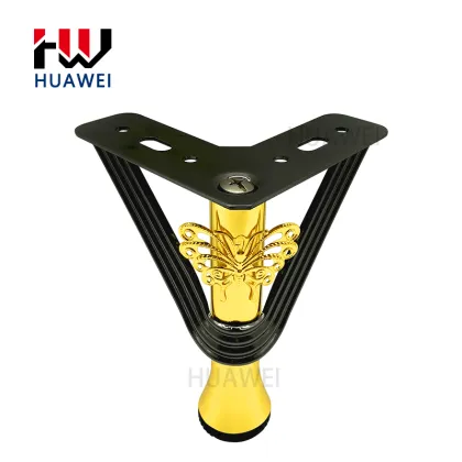 Gold & Black Butterfly Pattern sofa Leg