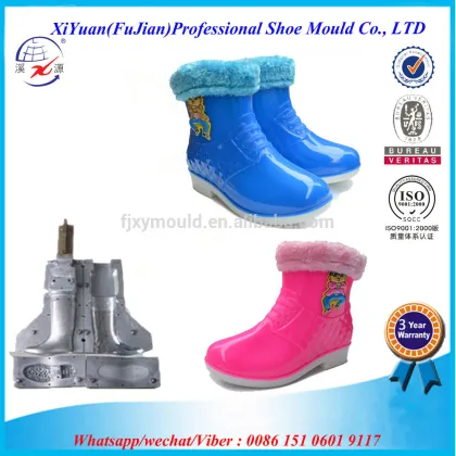 PVC jelly two-color winter cotton-padded shoes molds