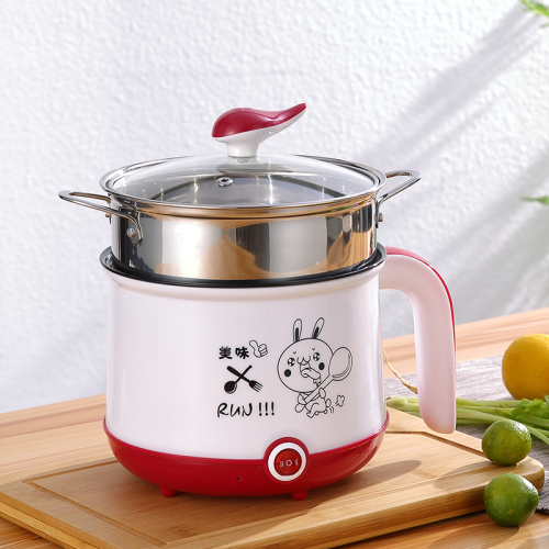 220V Rice Cooker Household Mini Multi-function Hot Pot Food Warmer Portable Small Power Non-stick Rice Cooker Electric Wok