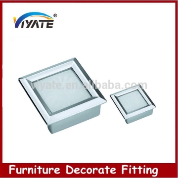 Square Ding film chrome mirror nails Zinc Alloy decorating fittings