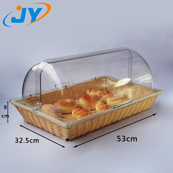 food safety rattan basket with lid