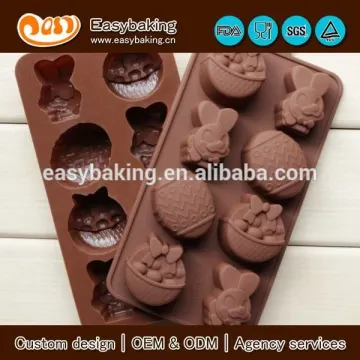 Food grade custom Easter festival silicone chocolate molds