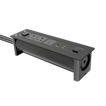 Waterproof Office Desk Socket with 65W Type-C and Automatic Rotation