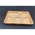 PLA Compostable food foam tray with film