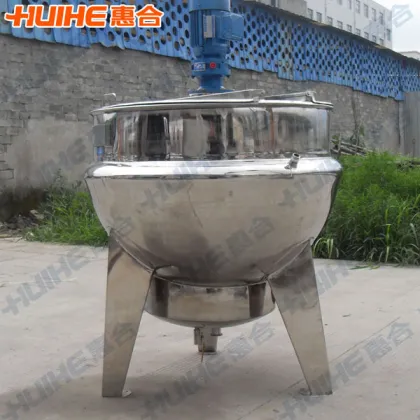 Jacketed kettle with agitator
