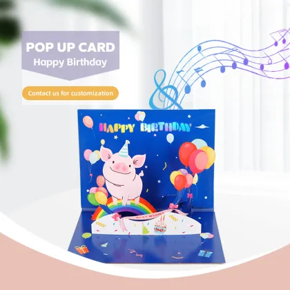 3D Happy Birthday Sound and Light Card