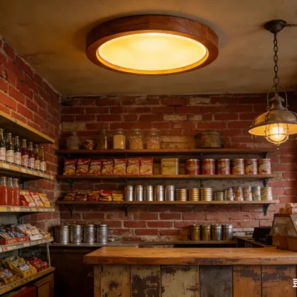 Wide spread ceiling light LED