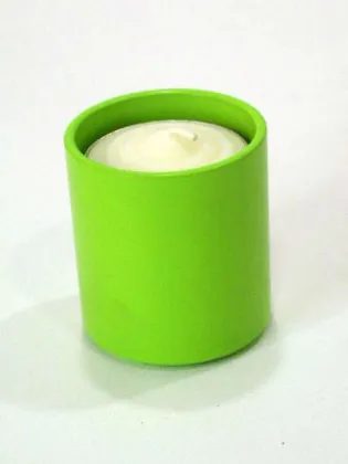 Cylinder green gift Christmas candle decorations