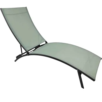 UV-Resistant Curved Foldable Garden Sofa Patio Sunbed Lounge