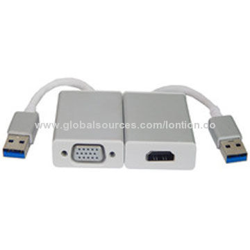 New Design USB3.0 to VGA Female Converter Cable, Plug-and-play Function