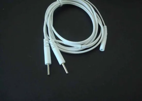Tens Wires For Acupoint Stimulator /two Pin Electrodes Wire, Fda &amp; Ce  Tens Lead Wires With 2.0mm Pin Connection
