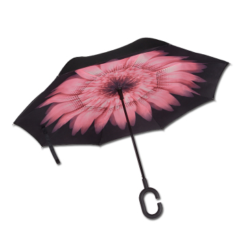 Wind-Proof Travel Size Inverted Umbrella with PTFE Tensile Membrane for Garden Use
