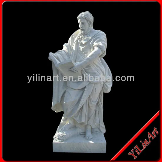 White Garden Hand carved Stone Life Size Statue