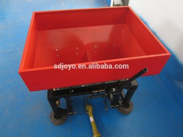 Agricultural tractor mounted fertilizer spreader