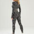 Seamless camouflage suit female