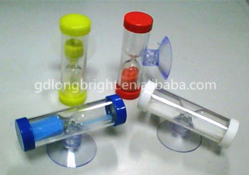 Custom Wholesale Plastic Sand Timer Hourglass with Suction Cup