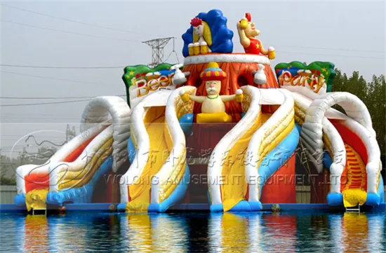 High Quality CE certificate tropical ready to ship big inflatable toys water inflatable water slide for adults