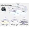 ABS blades modern warm light ceiling fan