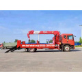 DFAC D9 Flatbed Cargo Truck Mounted Crane