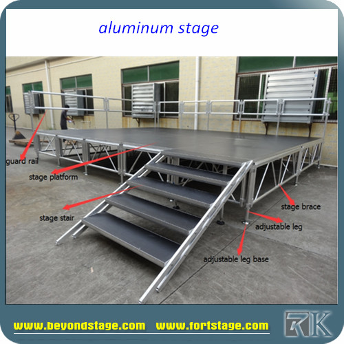 Cheap Portable Stage Truss Adjustable Outdoor Stage Party Wedding Stage Mobile Concert Event Stage Foldable Road Show Stage Collapsible Stage Aluminum Stage Choral Stage Show Stage Exhibition Stage Steel Stage 1