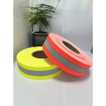 בד רפלקטיבי מעכב בעירה צהוב פלואורסצנטי