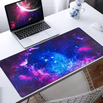 Esioxum Extended Large Big Computer Keyboard Mouse Mat Desk Pad with Non-Slip Base and Stitched Edge