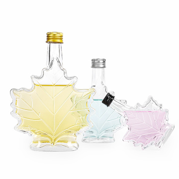 Bouteilles en verre à feuilles d&#39;érable de 250 ml pour boisson sirop