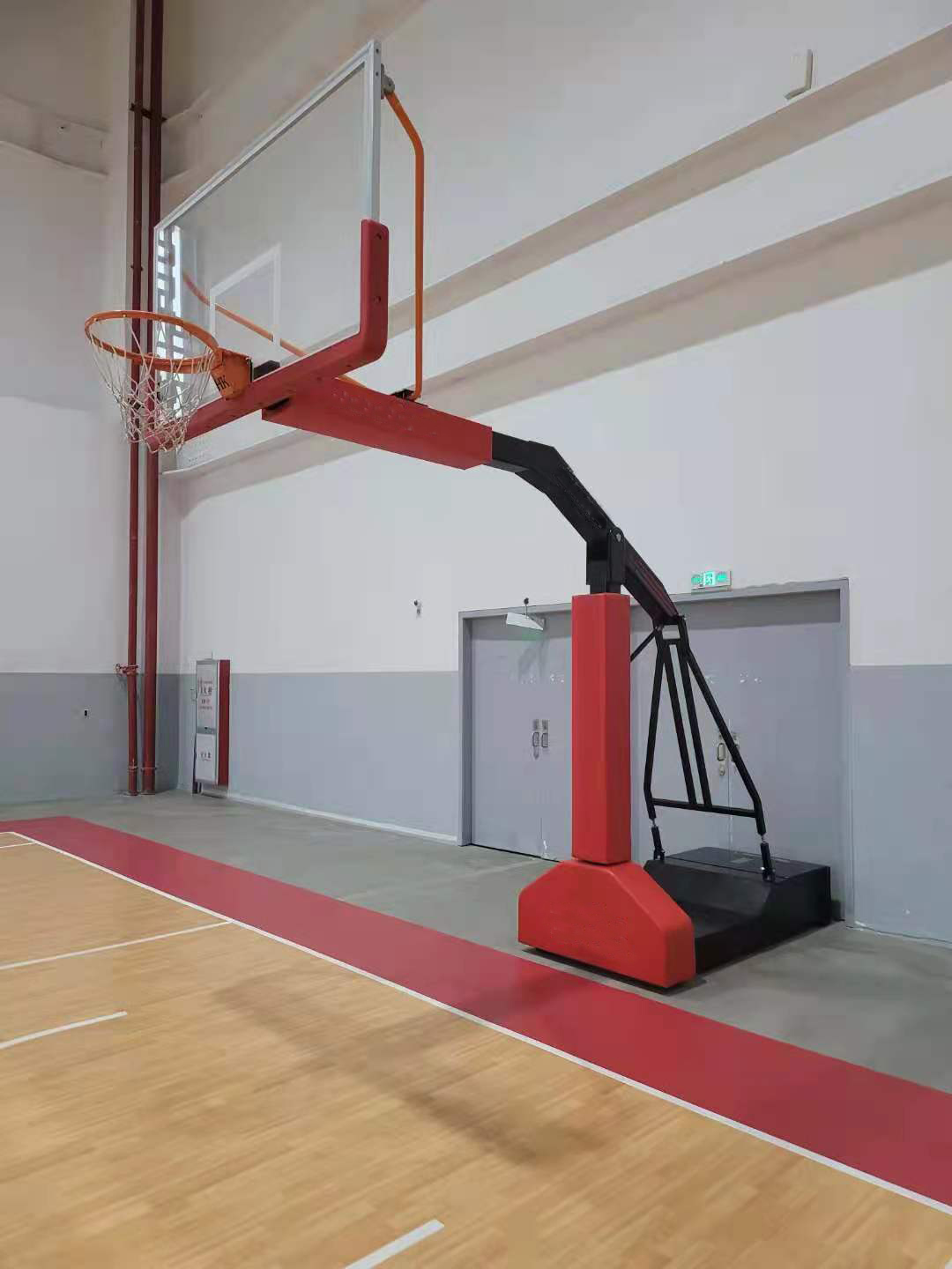 FIBA approved concave box Basketball stand no wheels