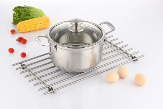 Mirror Polished Stainless Steel Sauce Pot with Lid