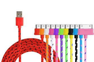 Red High Speed Micro USB Charging Cables For Iphone 4 4s
