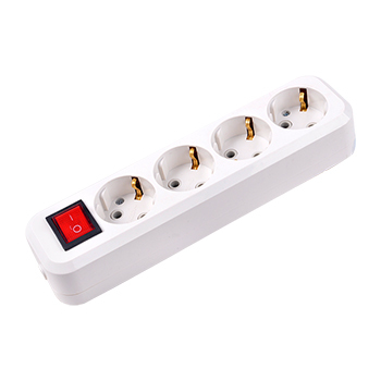 power 4 gang extension socket with switch