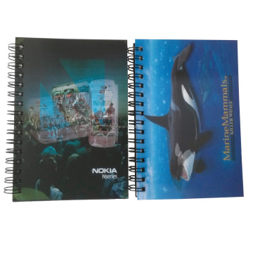 2025 Custom Eco-friendly 3D Christmas Plastic PP Notebooks