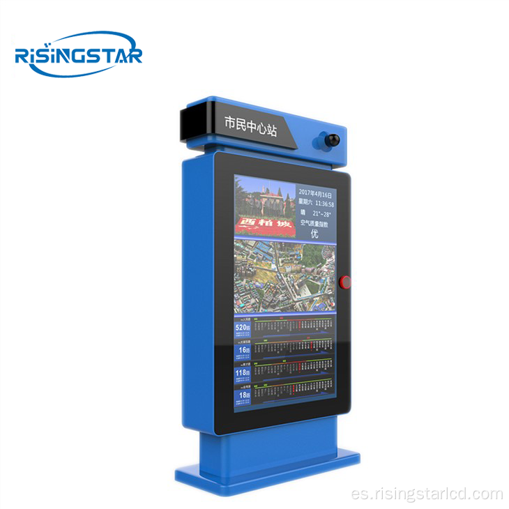 Monitor LCD de la estación de autobuses de 65 pulgadas al aire libre