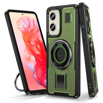 360 Custodia per telefono in metallo in metallo rotante per Motorola Moto G Stylus 5G 2024