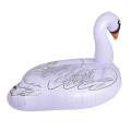 Pasadyang inflatable hayop lumulutang ang inflatable swan lumulutang na kama