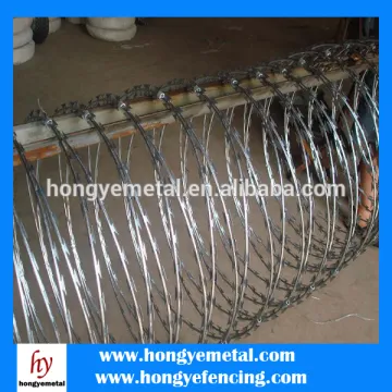 professional coiled cheap razor barbed wire( manufactory )
