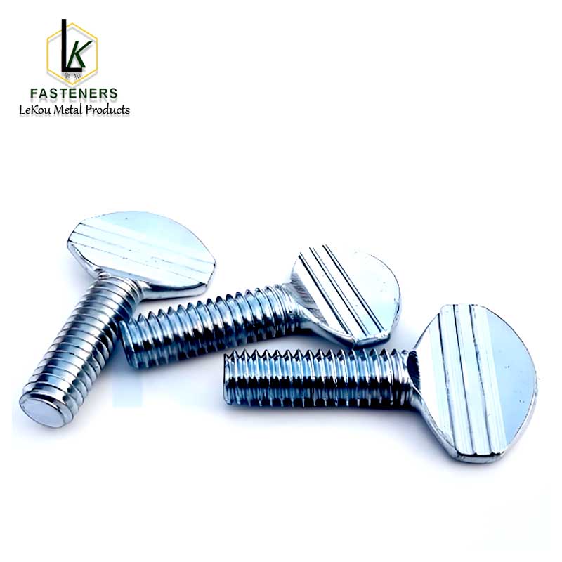 Zinc-Plated Carbon Steel Spade Head Thumb Scr