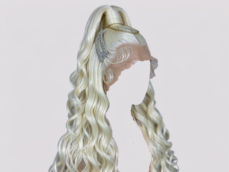 Multi-color Synthetic Hair Wig Heat Resistant Fiber Daily Wear Wigs For Ladies